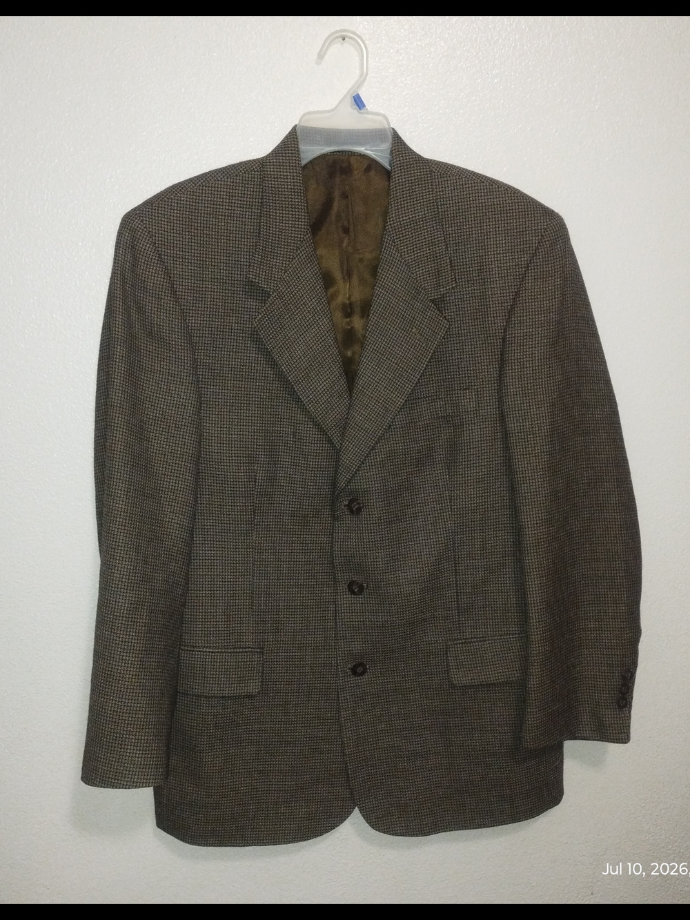 Tom James Bespoke Houndstooths Size 40R Houndstooth Blazer
